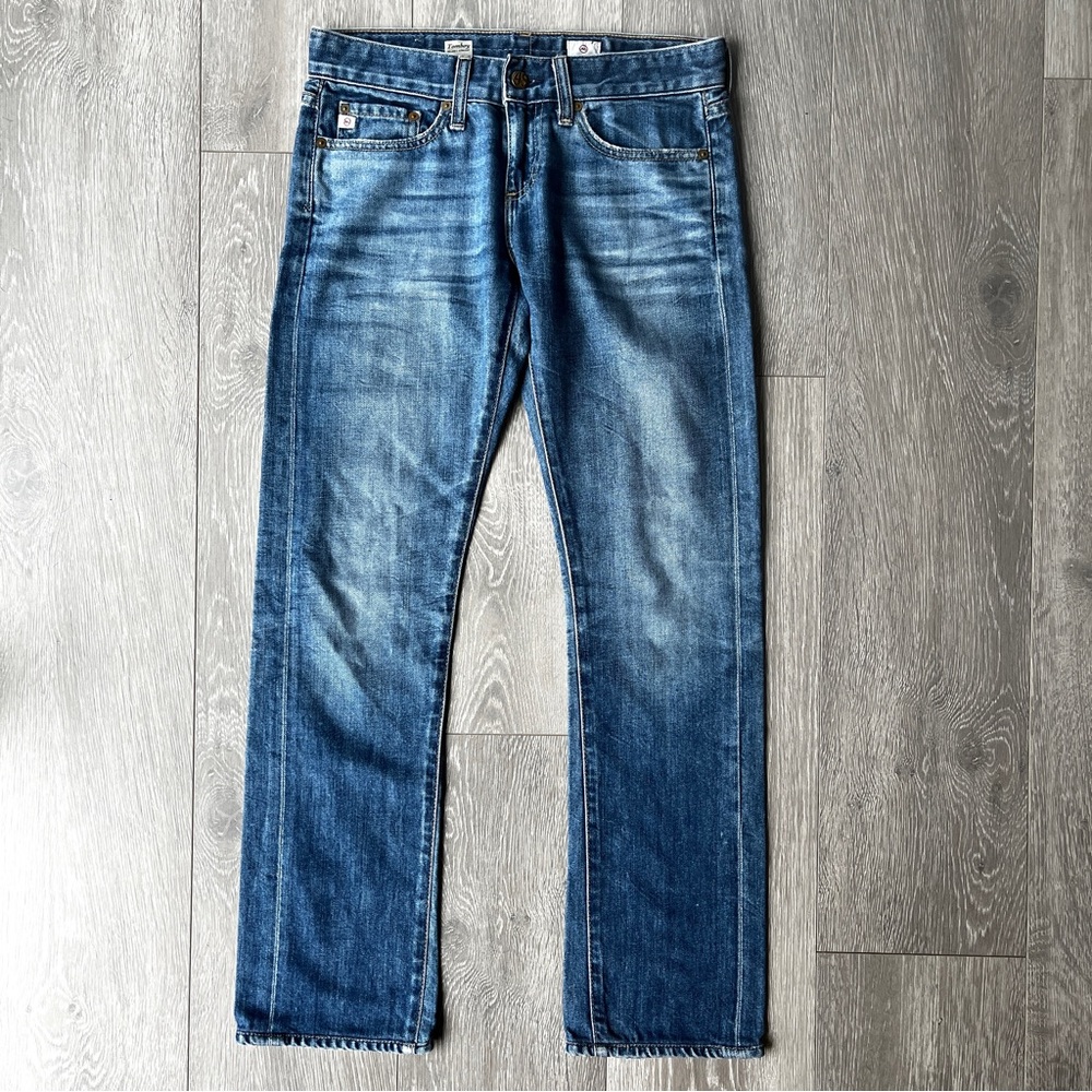 AG Adriano Goldschmied Tomboy Relaxed Straight Jeans Medium Wash • Size 25